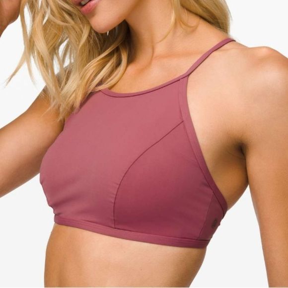 Lululemon See The Sea Swim Top Moss Rose sz 6 - Picture 2 of 9